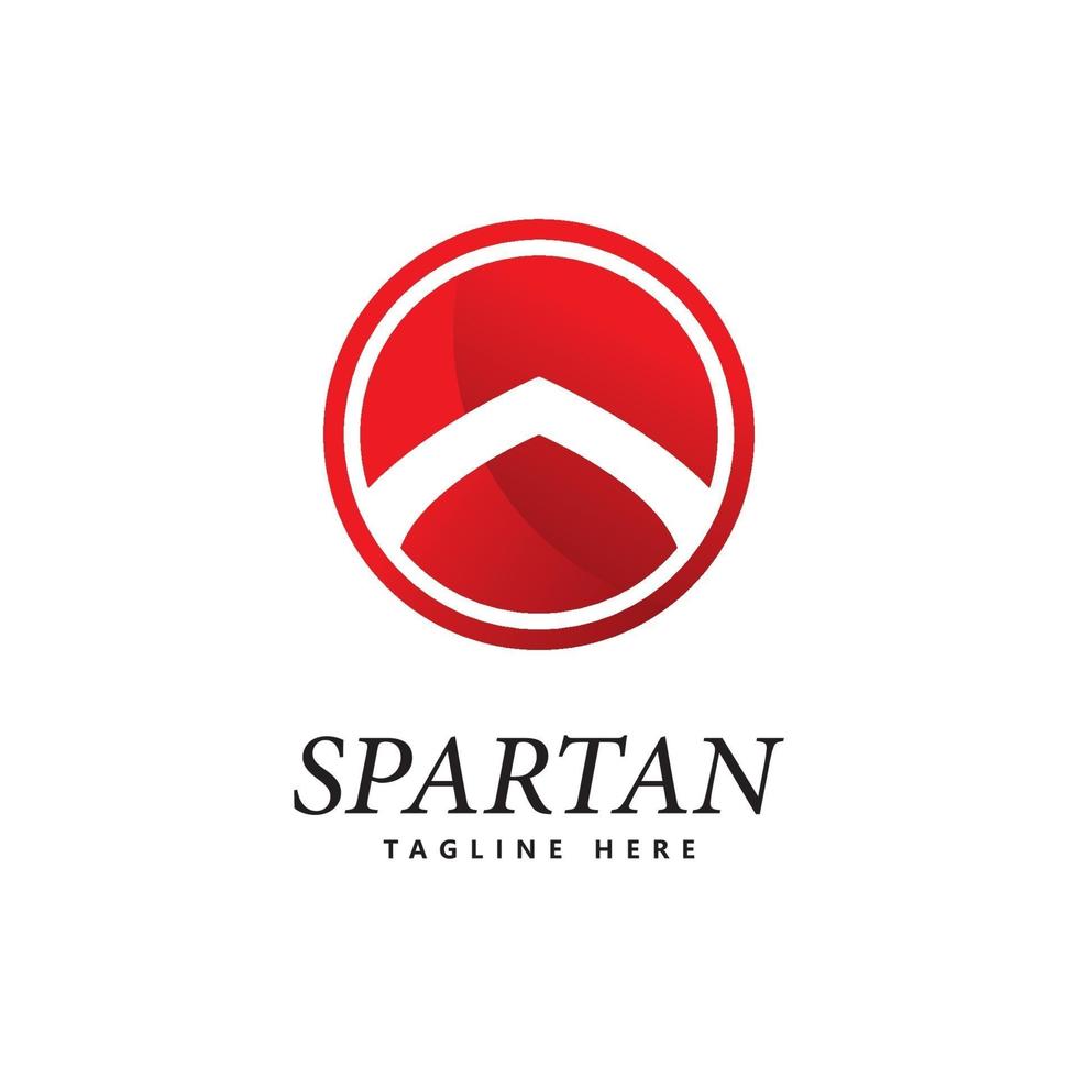 spartaans schild logo pictogram vector