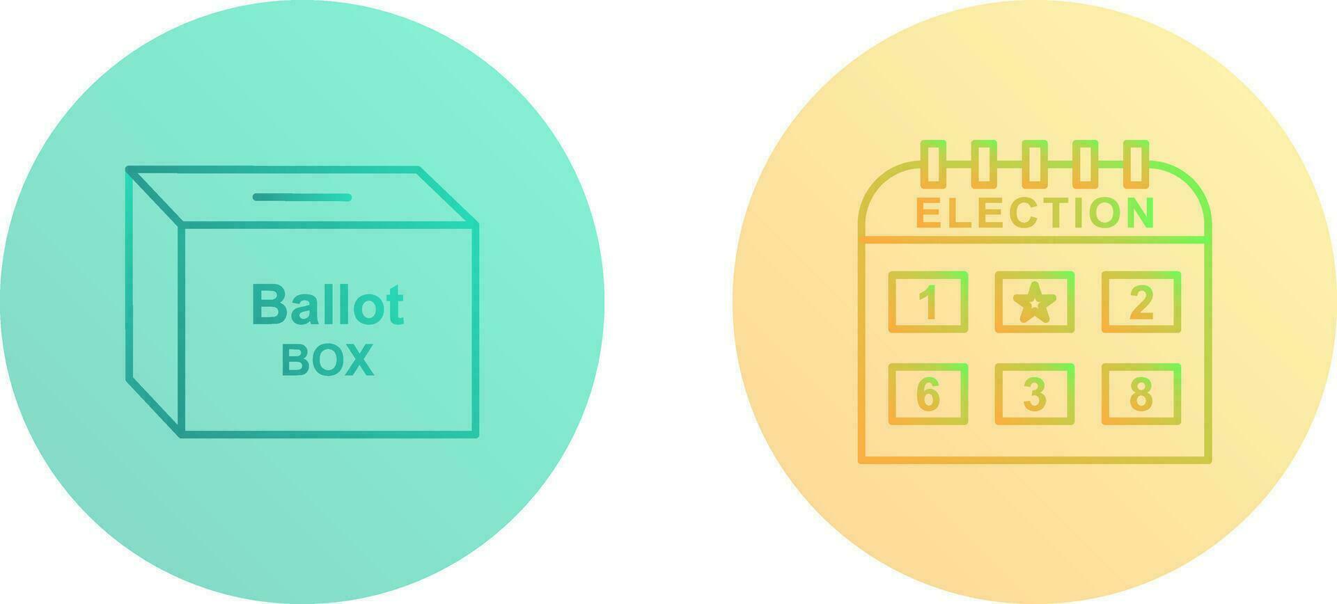 stemming doos en verkiezing dag icoon vector