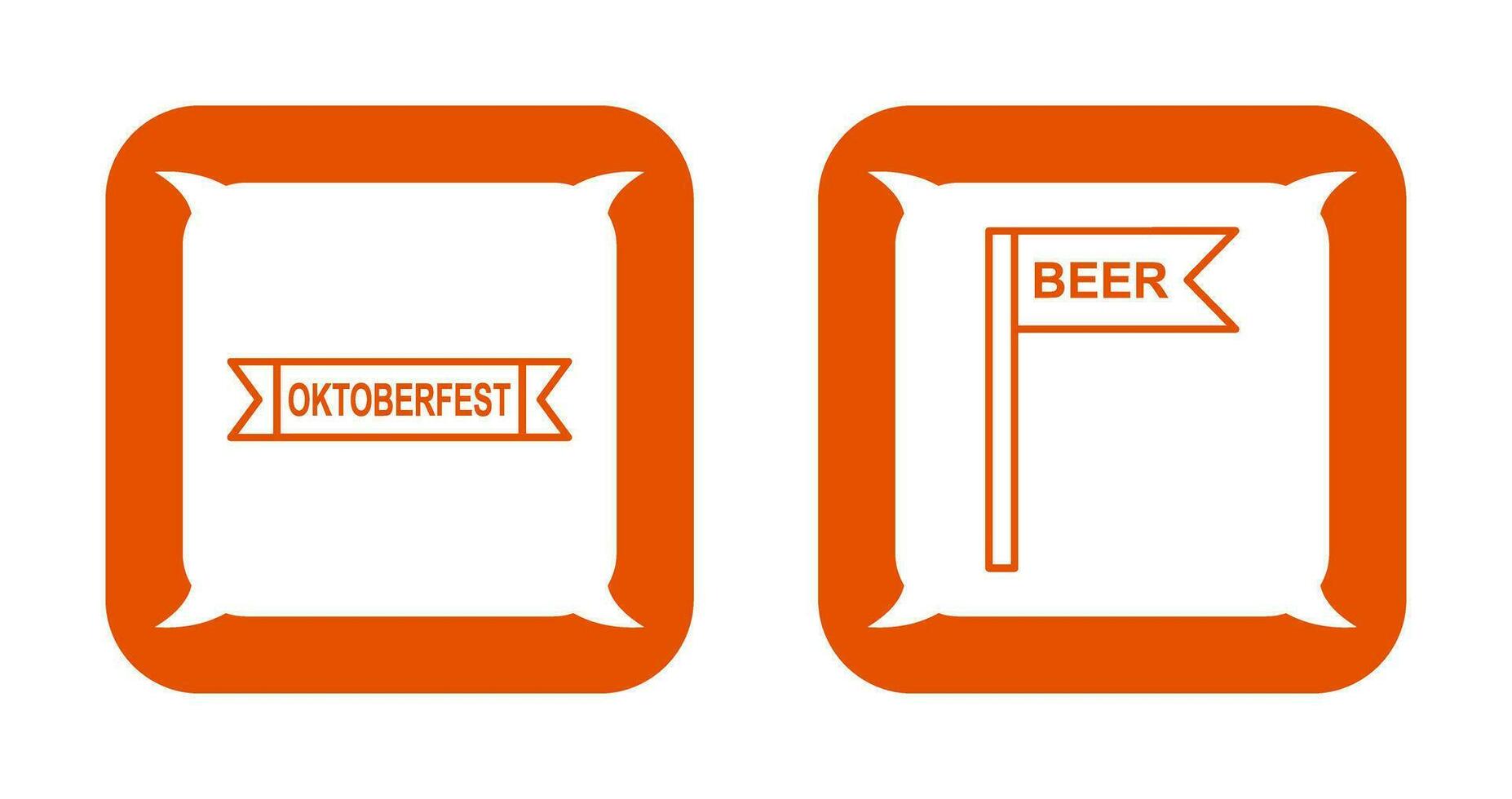 oktoberfeest banier en uithangbord icoon vector