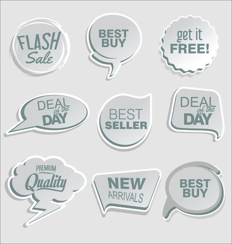 Moderne badges stickers en labels-collectie vector