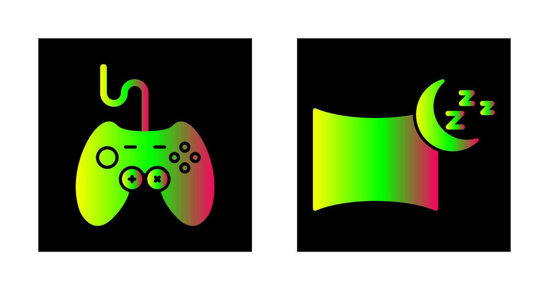 bedieningshendel en hoofdkussen icoon vector