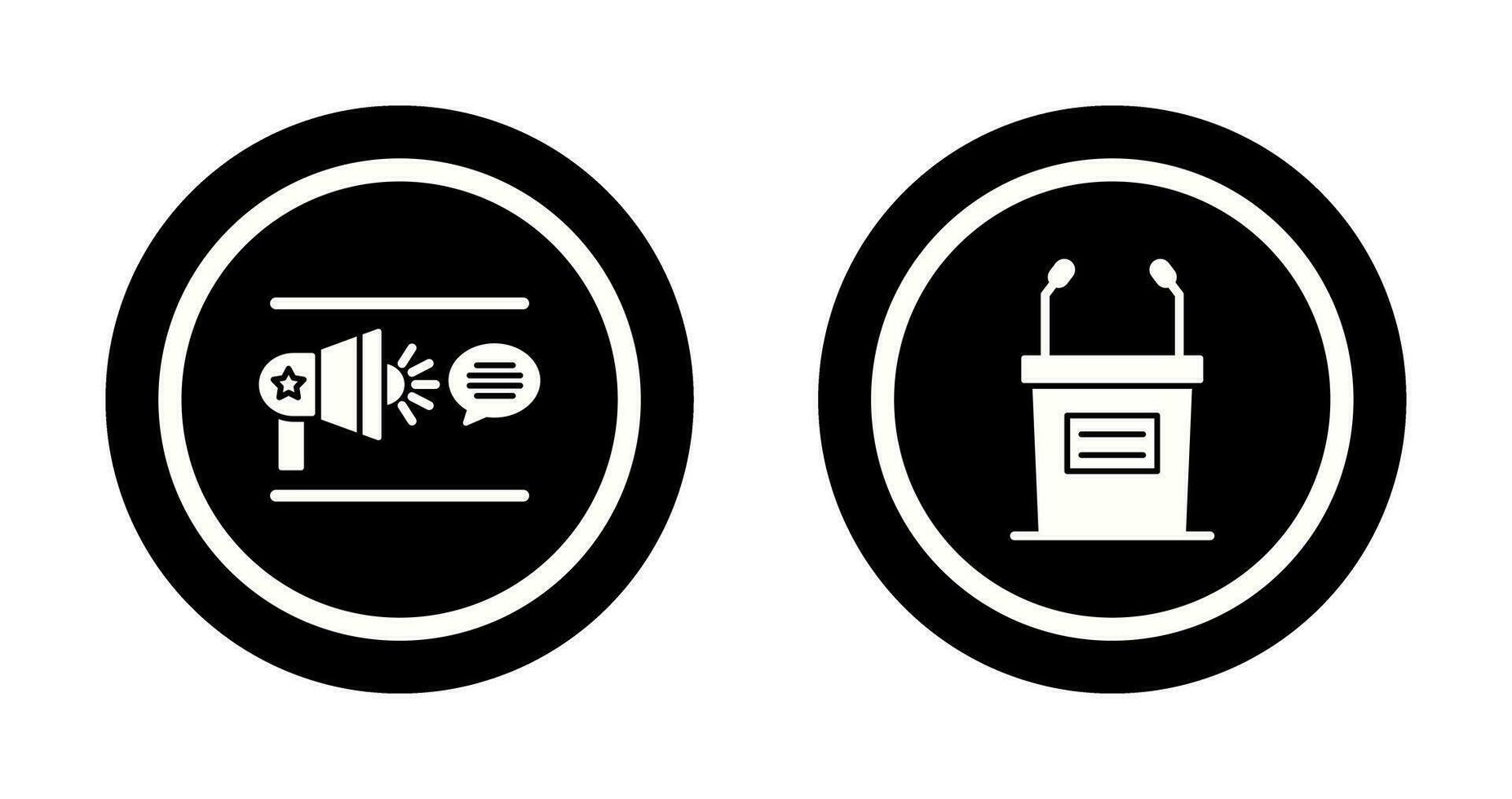 vrijheid van toespraak en debat icoon vector