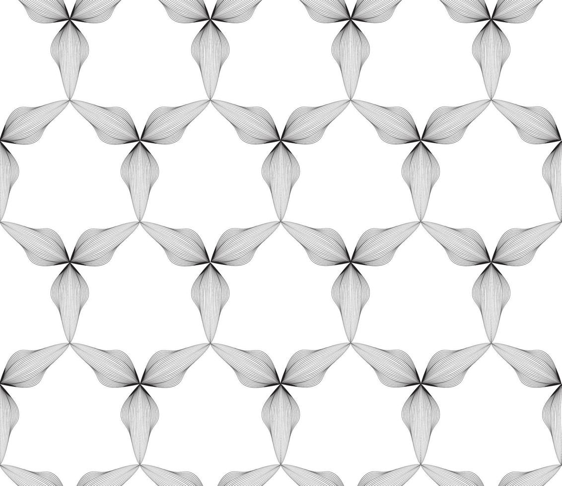 abstracte naadloze bloemmotief. Arabisch fractal bloemlijn ornament vector