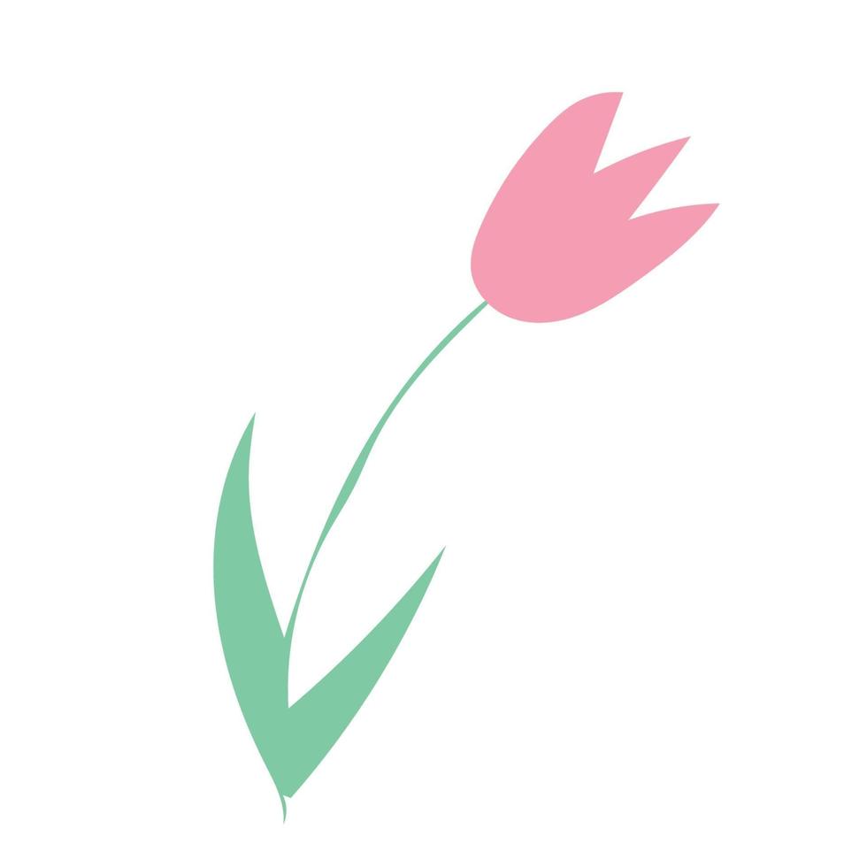 bloem voor decoratie, cartoonbloem vector