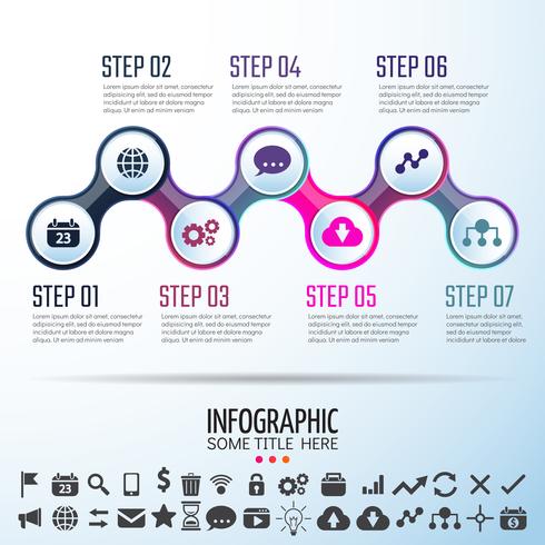 Infographics ontwerpsjabloon vector