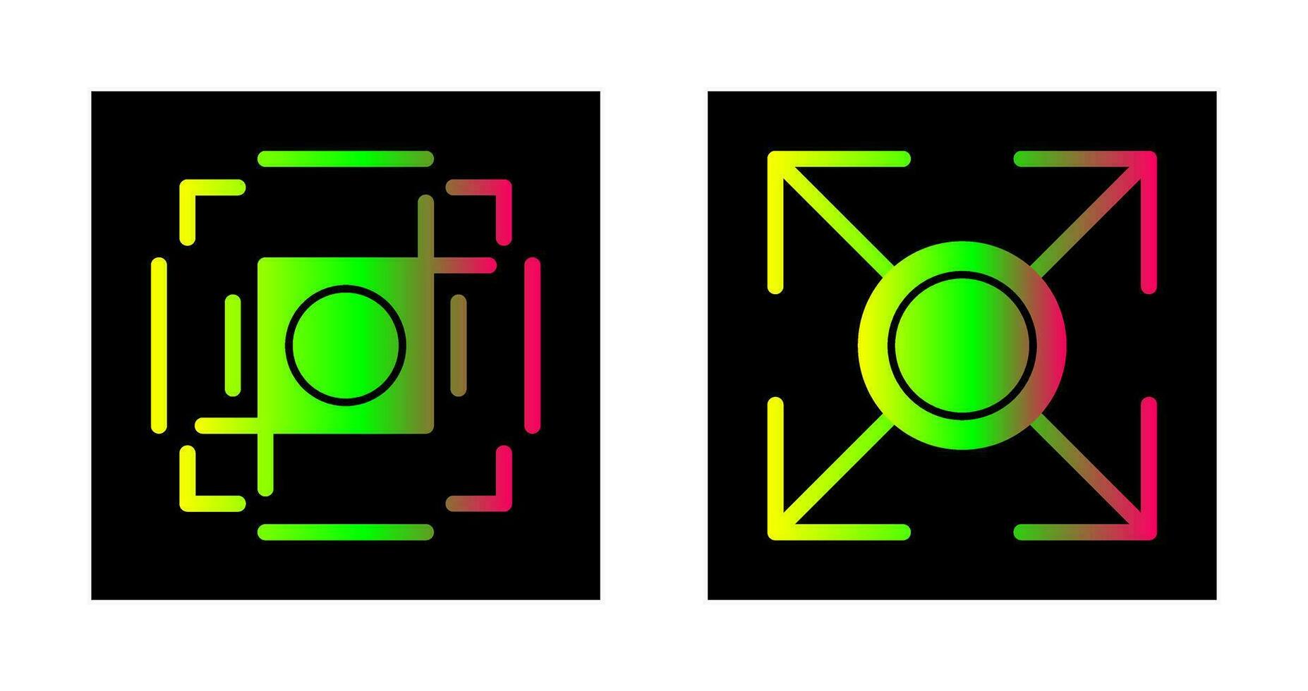 Bijsnijden en uitbreiden icoon vector