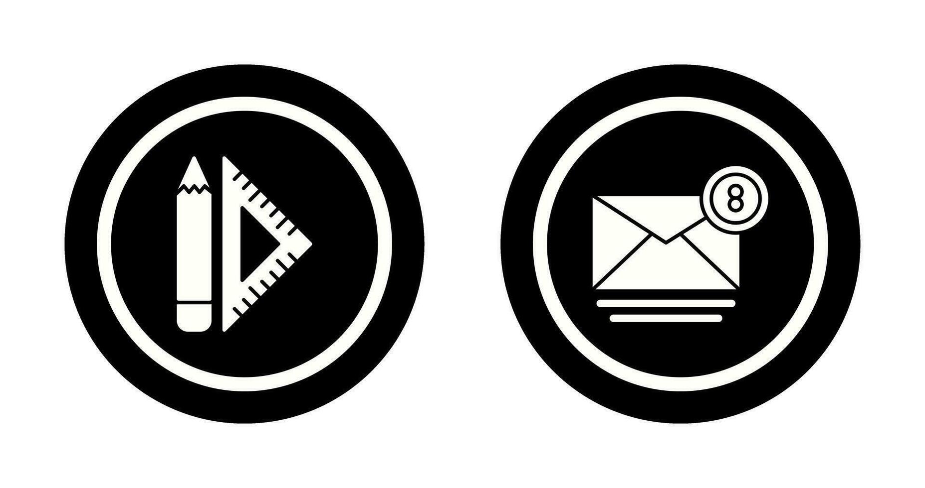 reeks plein en mail icoon vector