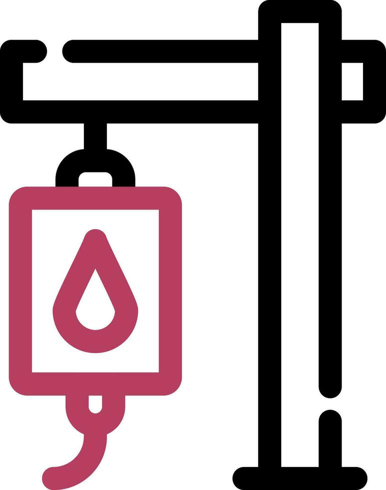 bloed transfusie creatief icoon ontwerp vector
