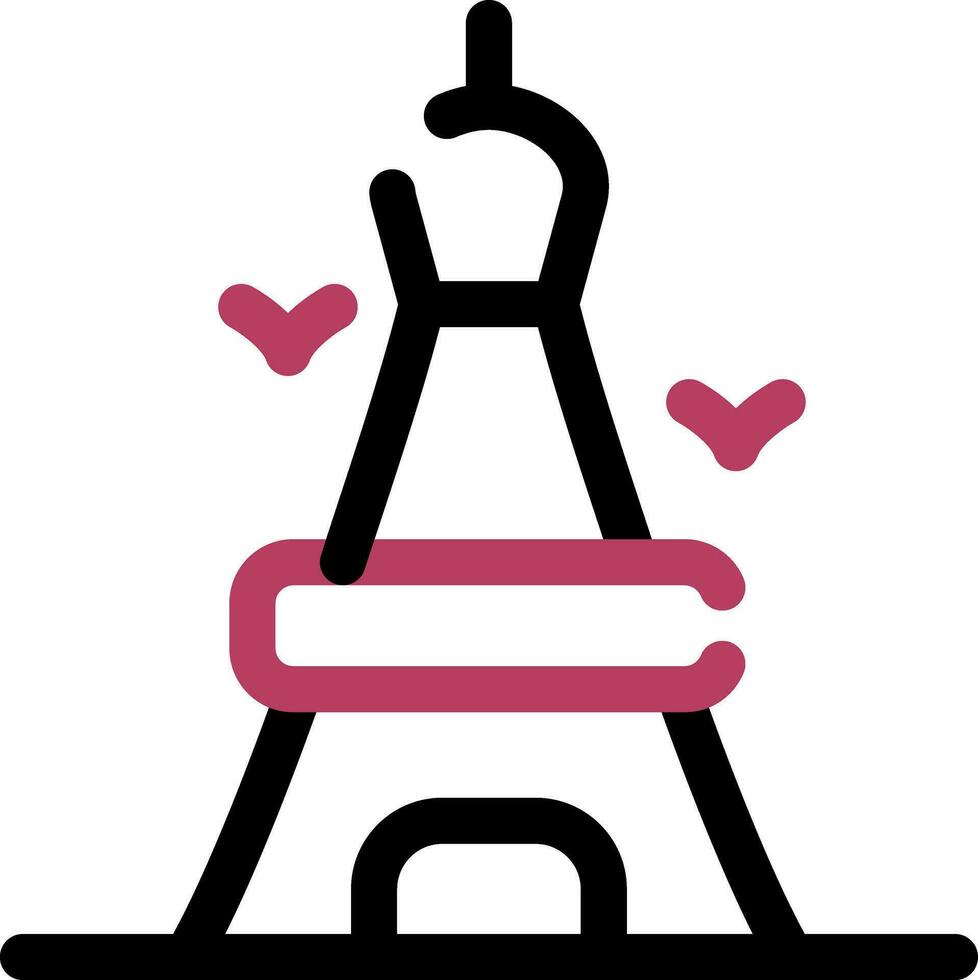 eiffel toren creatief icoon ontwerp vector