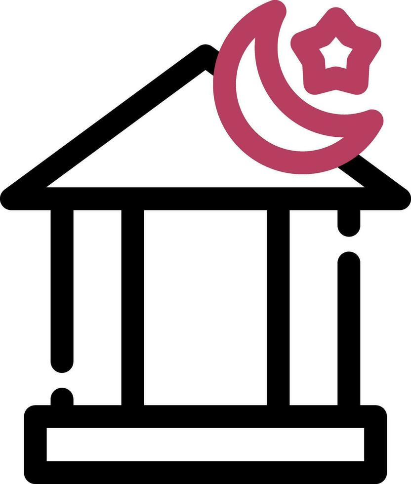 Islamitisch bank creatief icoon ontwerp vector