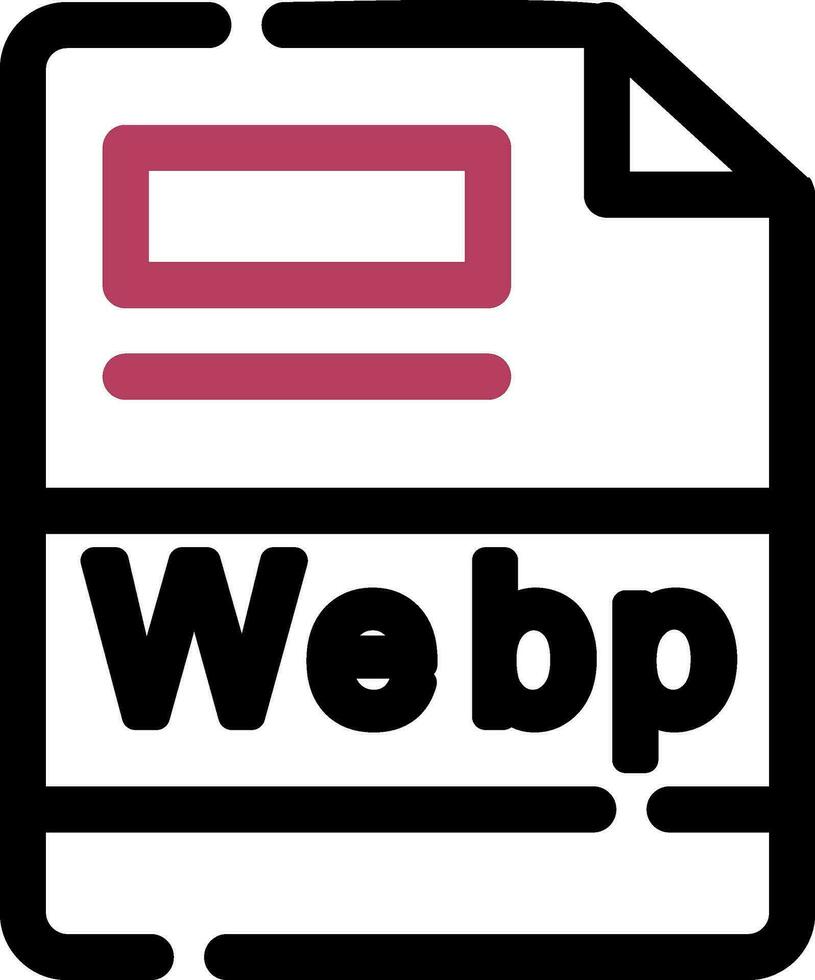 webp creatief icoon ontwerp vector