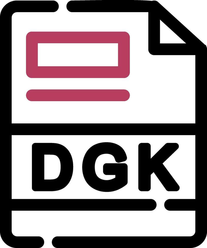 dgk creatief icoon ontwerp vector