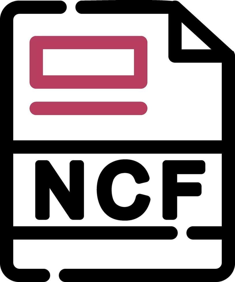 ncf creatief icoon ontwerp vector