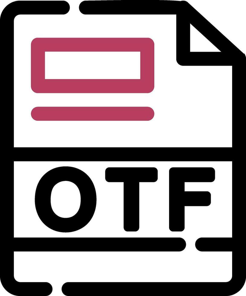 otf creatief icoon ontwerp vector