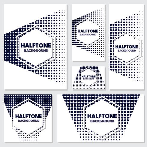 Vintage halftone stijl achtergrond ontwerpsjabloon vector