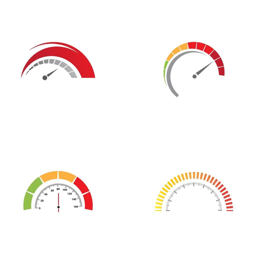 snelheidsmeter vectorillustratie vector