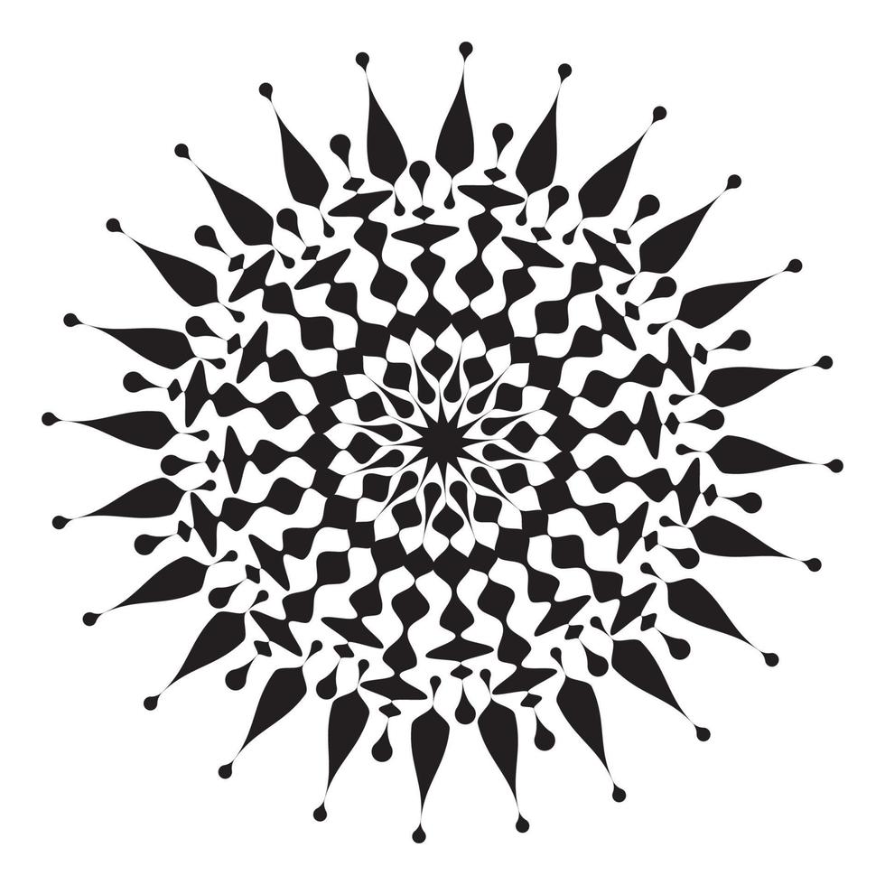 mandala geïsoleerd element van sierpatroon achtergrondontwerp vector