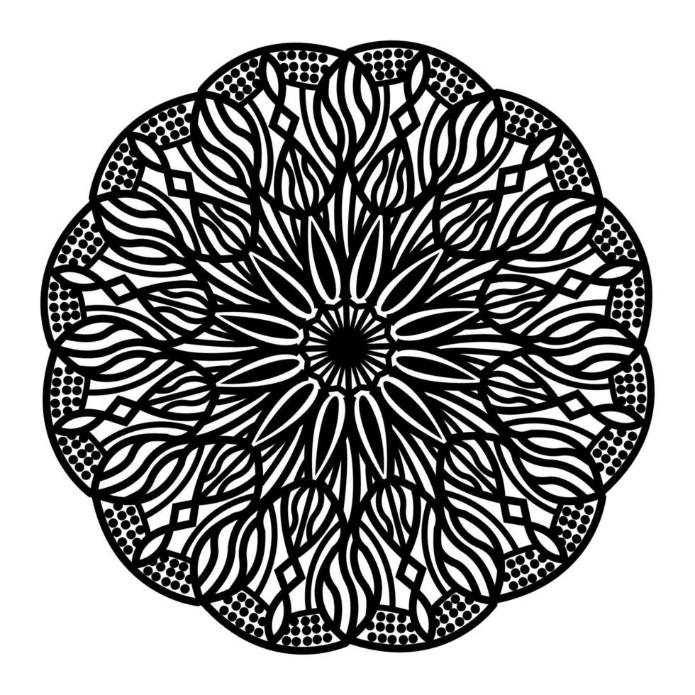 islamitisch elegant rond abstract geïsoleerd achtergrondontwerp van mandala vector