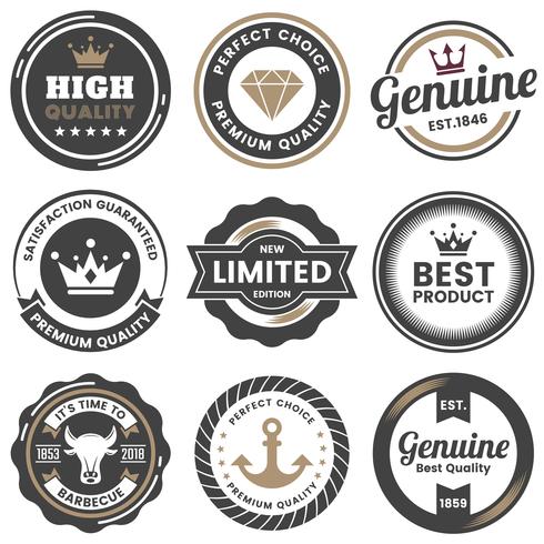 Vintage Retro Vector Logo voor banner