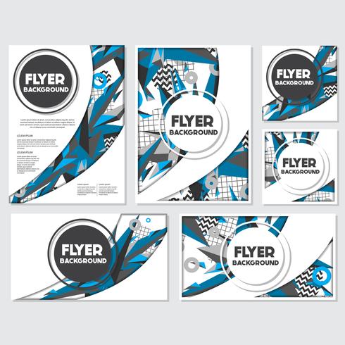 Laag Poly Flyer stijl achtergrond ontwerpsjabloon vector