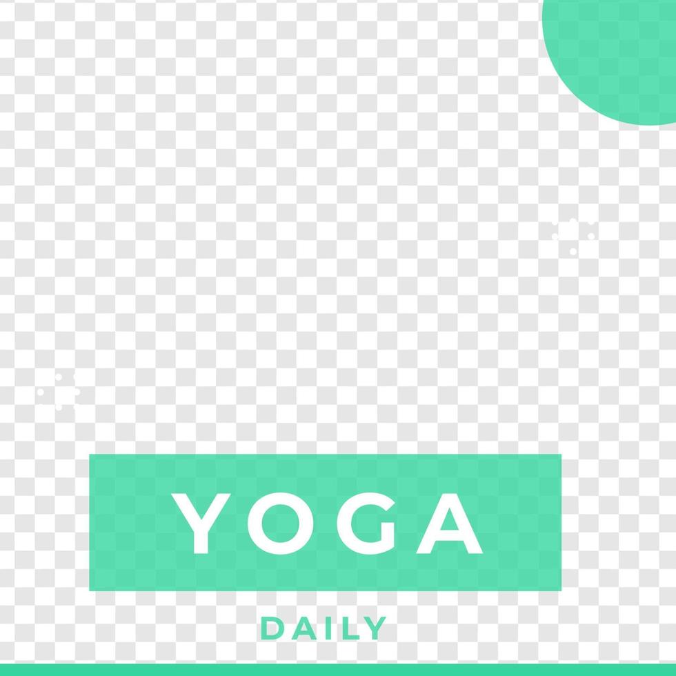 yoga feed ontwerp social media postsjabloon vector