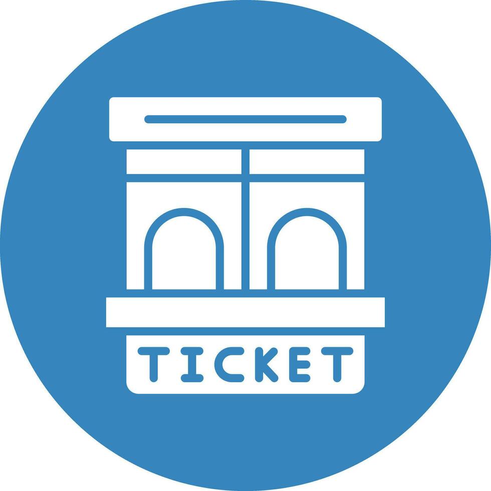 ticket venster vector pictogram ontwerp illustratie