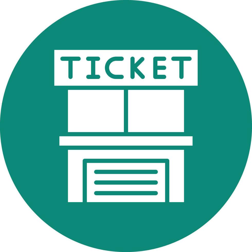 ticket office vector pictogram ontwerp illustratie