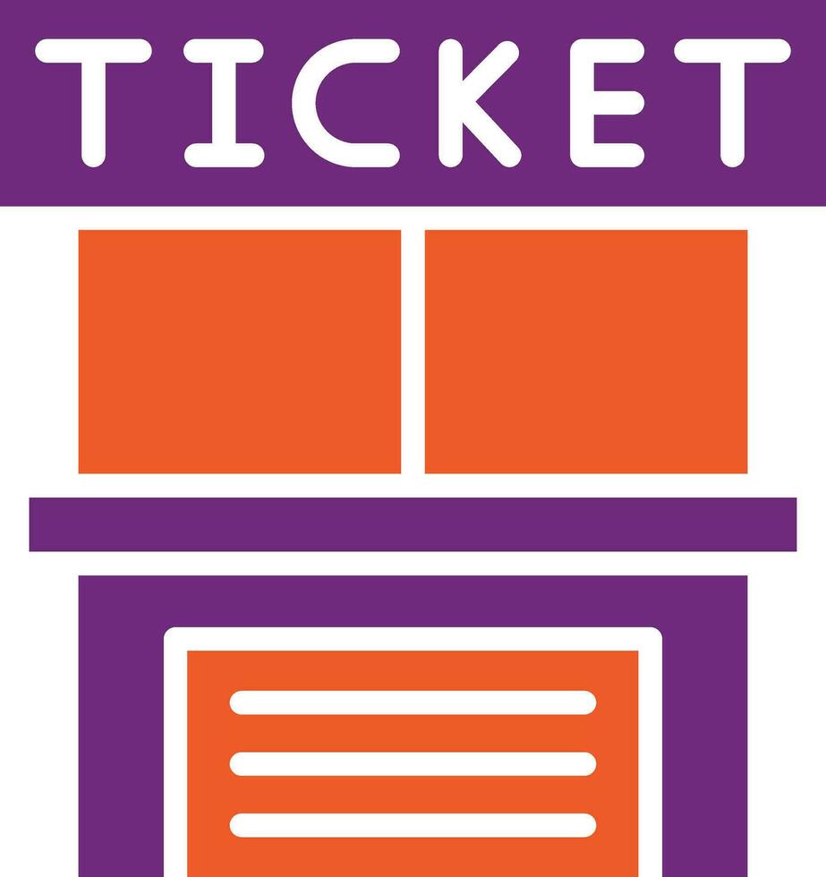 ticket office vector pictogram ontwerp illustratie