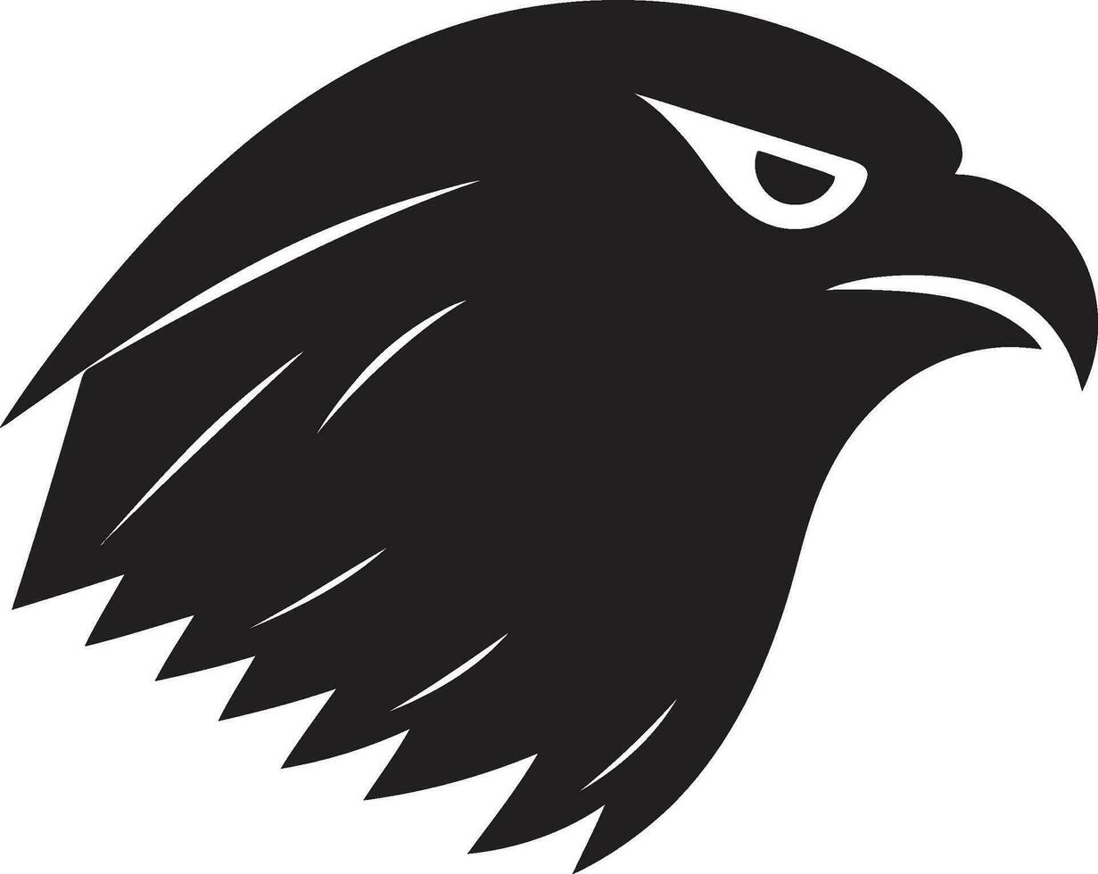 gebeeldhouwd roofzuchtig woede dodelijk antenne zich afvragen woede van vlucht roofvogel logo ontwerp vector