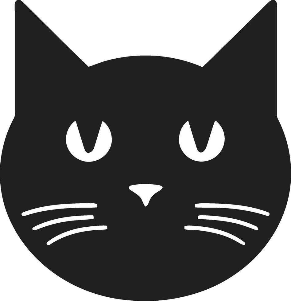 mysterieus katten ogen emblematisch schoonheid elegant silhouet van de panter vector