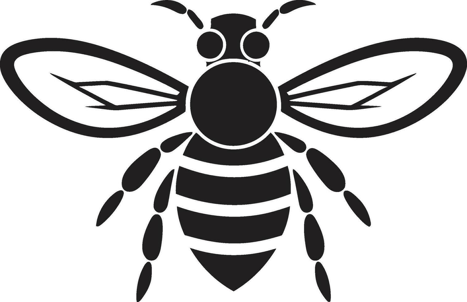 bij gekroond insigne bijenkorf soevereiniteit icoon vector