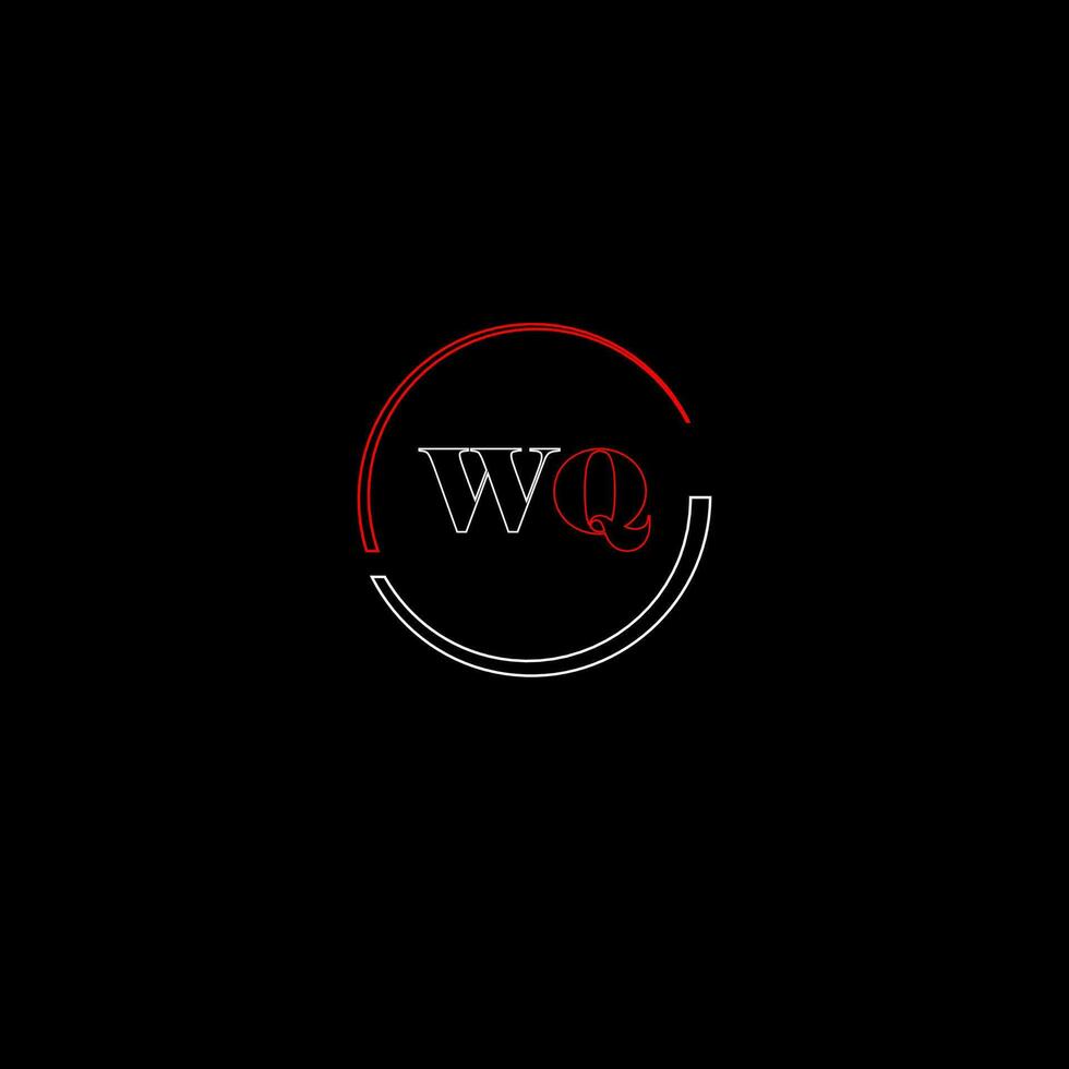 wq creatief modern brieven logo ontwerp sjabloon vector