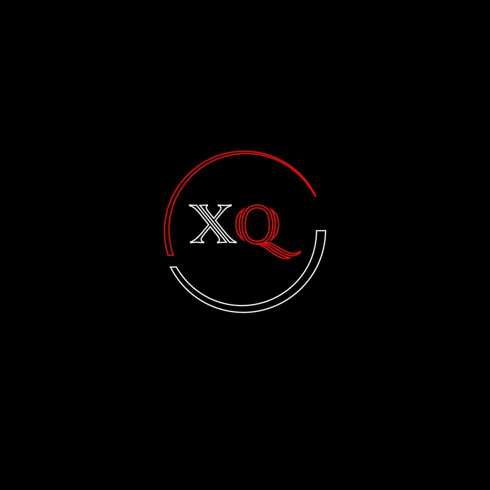 xq creatief modern brieven logo ontwerp sjabloon vector