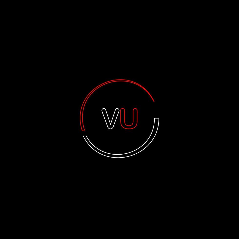 vu creatief modern brieven logo ontwerp sjabloon vector