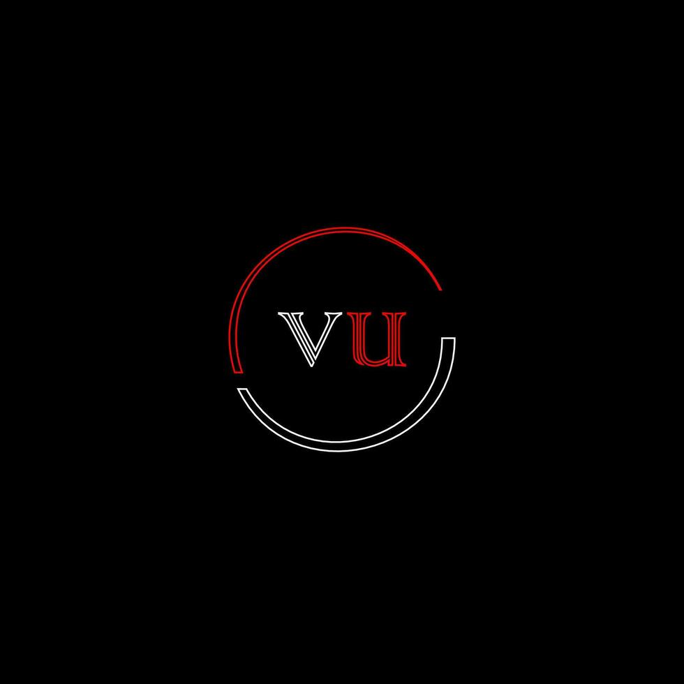 vu creatief modern brieven logo ontwerp sjabloon vector