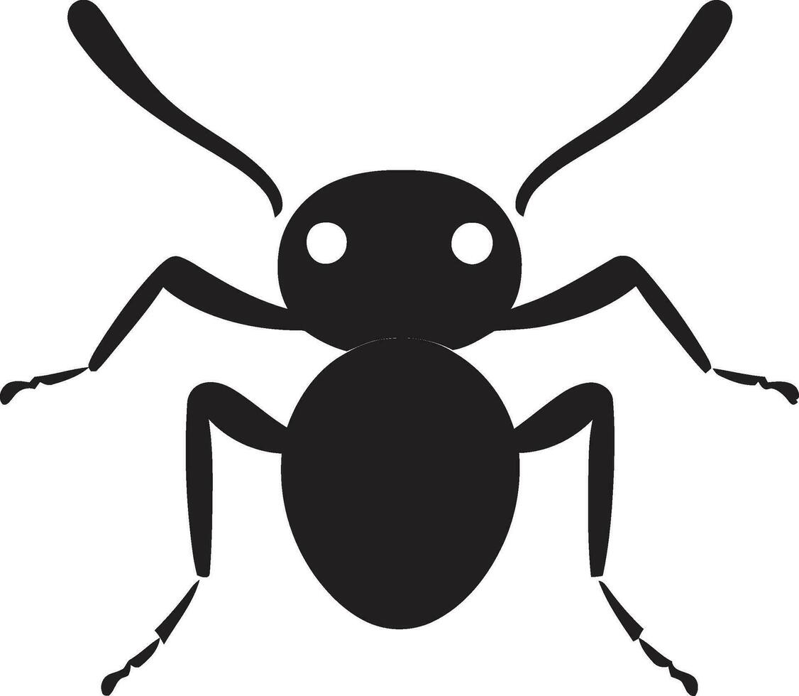 elegant zwart mier symbool vector logo schittering majestueus zwart mier embleem een tijdloos vector ontwerp