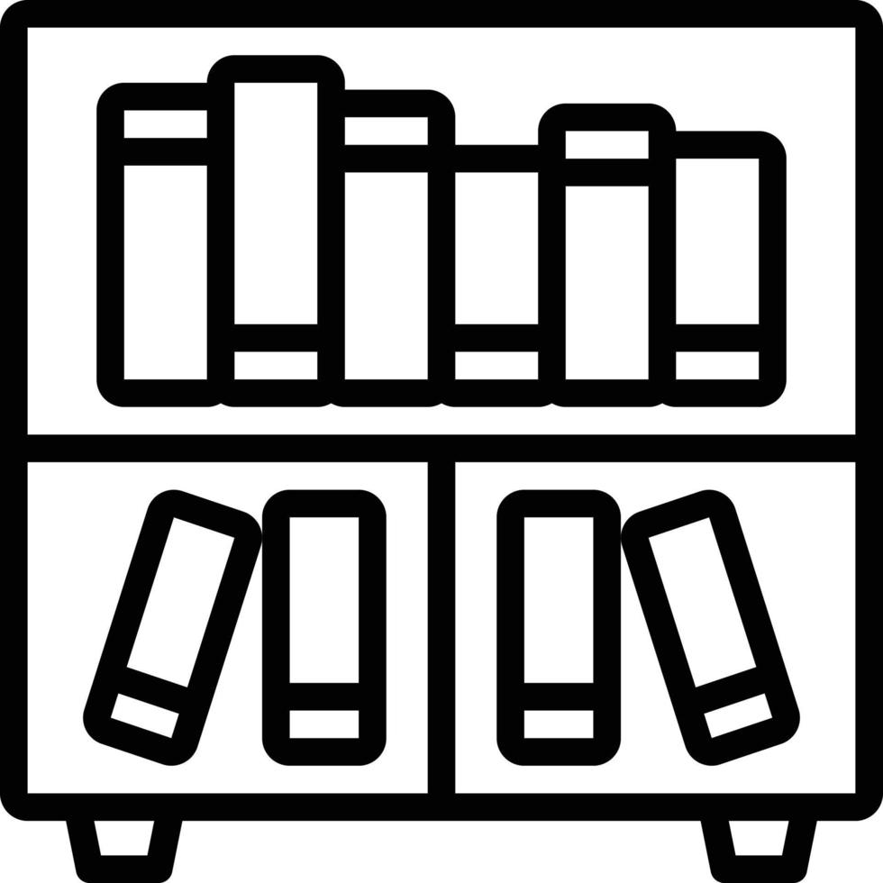 lijnpictogram voor bibliotheek vector