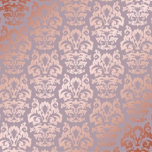 Elegante roze gouden patroonachtergrond vector