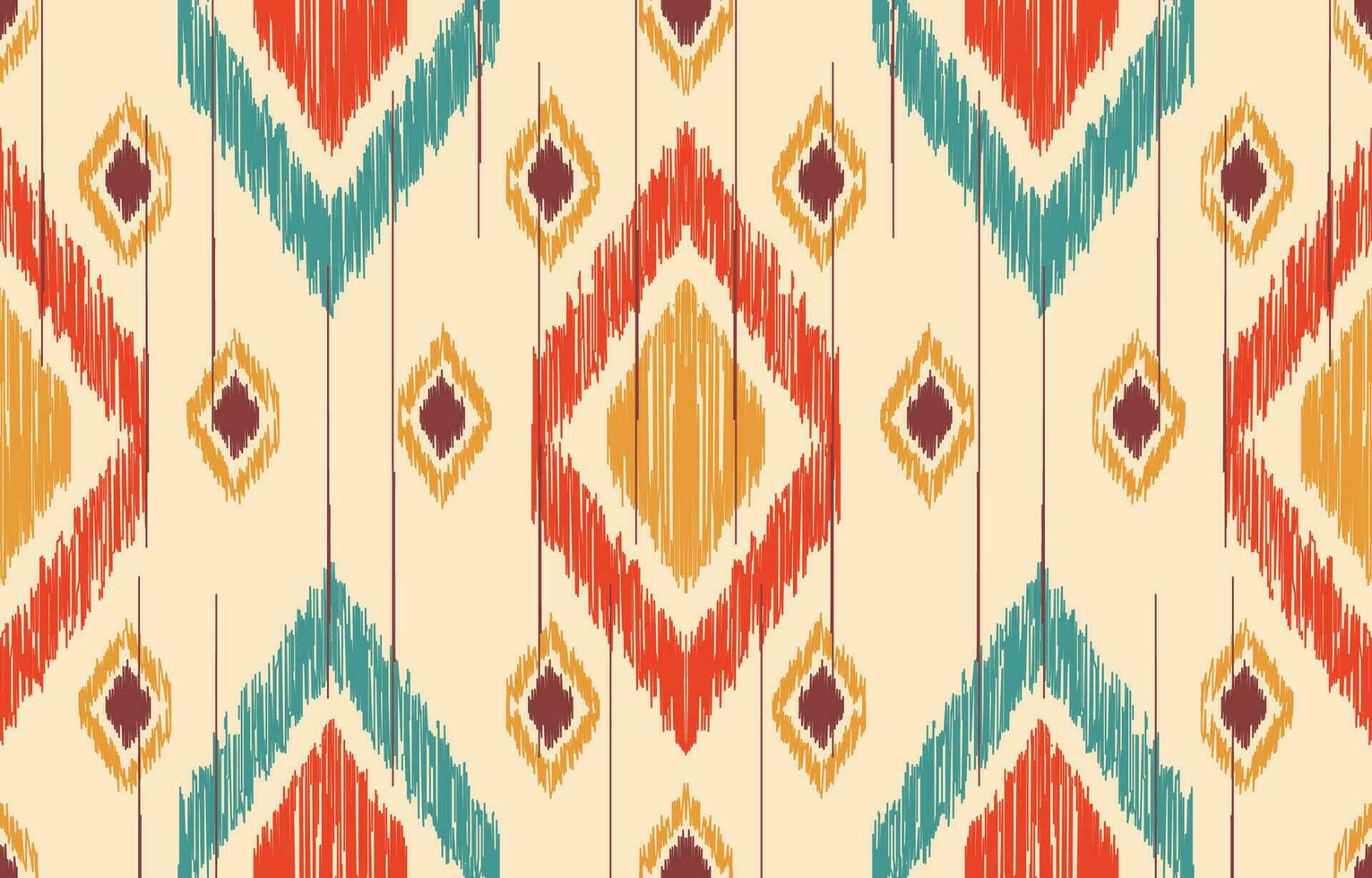 etnisch abstract ikat kunst. aztec ornament afdrukken. meetkundig etnisch patroon naadloos kleur oosters. ontwerp voor achtergrond ,gordijn, tapijt, behang, kleding, inpakken, batik, vector illustratie.