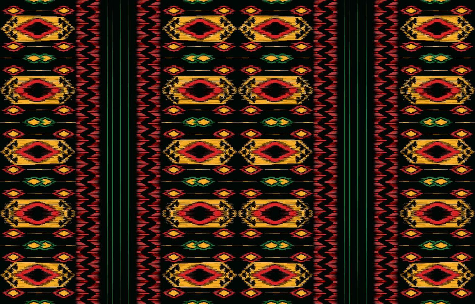 etnisch abstract ikat kunst. aztec ornament afdrukken. meetkundig etnisch patroon naadloos kleur oosters. ontwerp voor achtergrond ,gordijn, tapijt, behang, kleding, inpakken, batik, vector illustratie.