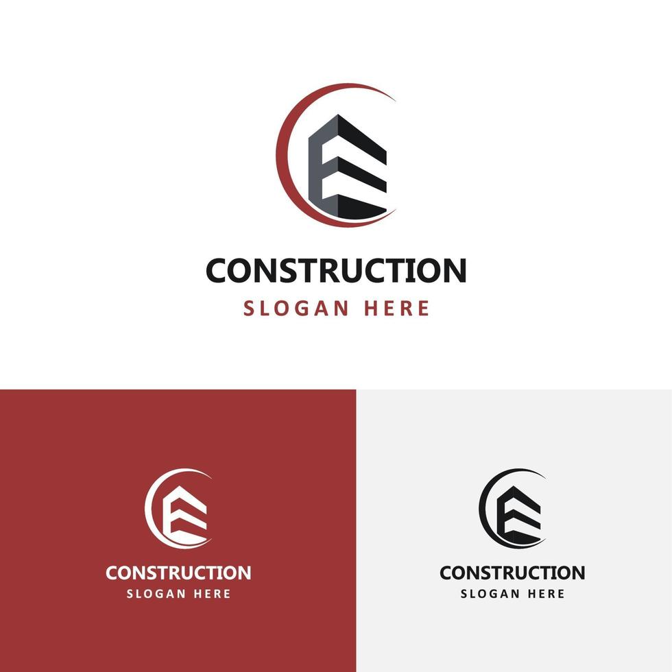 logo bouwconstructie vector