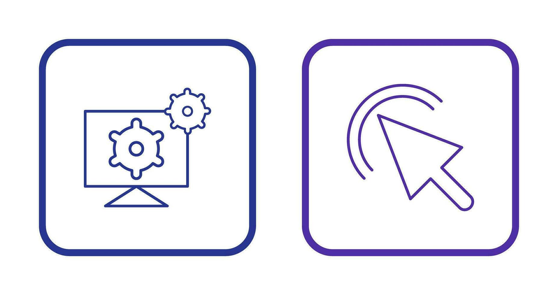 Klik en ontwikkeling gereedschap icoon vector