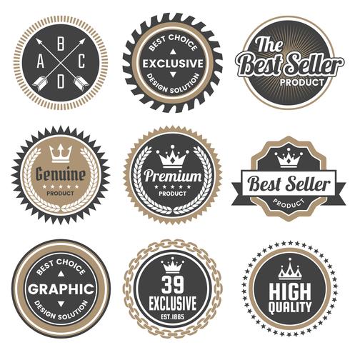 Vintage Retro Vector Logo voor banner