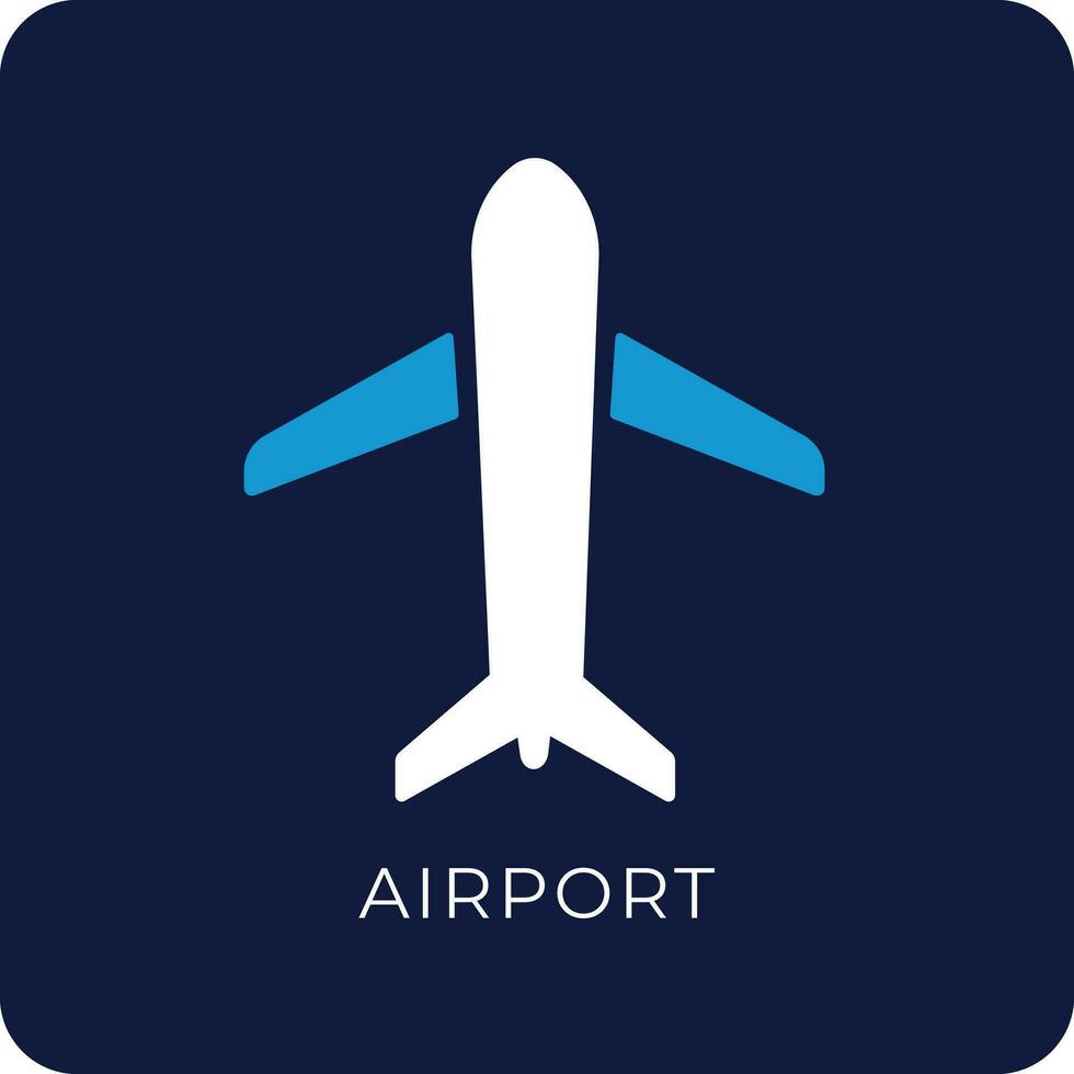 luchthaven teken icoon vector