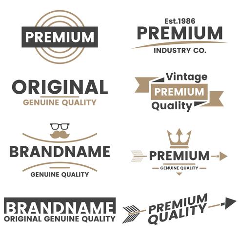 Vintage Retro Vector Logo voor banner