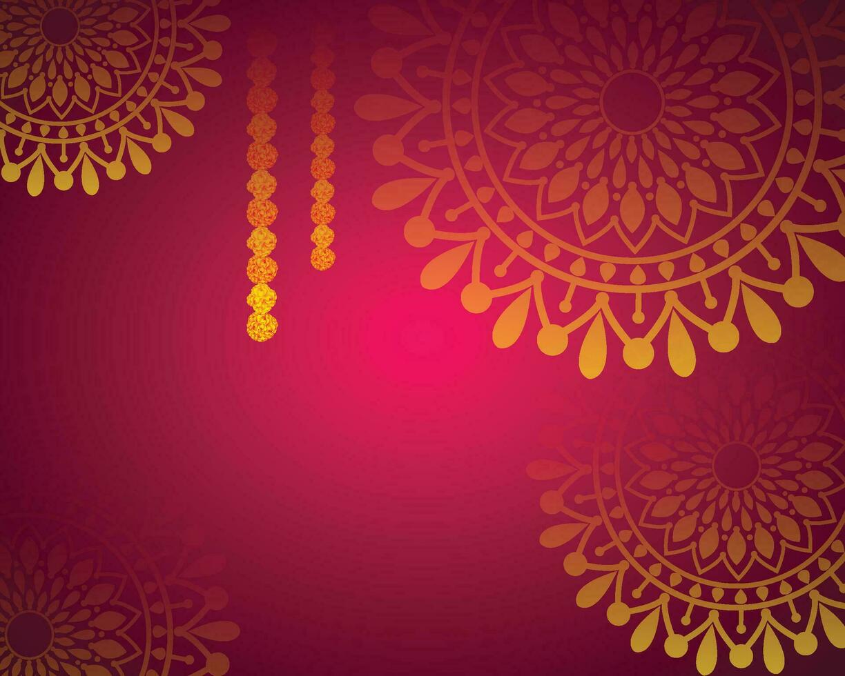 diwali kleurrijk mandala achtergrond vector