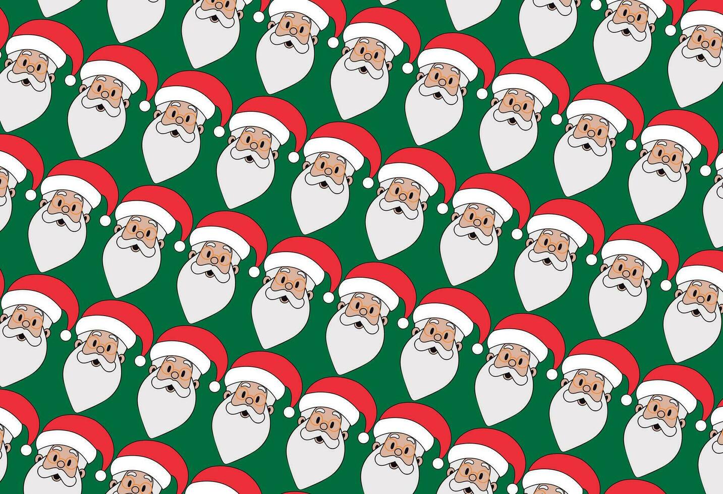 de kerstman claus Kerstmis patroon voor feestelijk achtergronden en stoffen vector