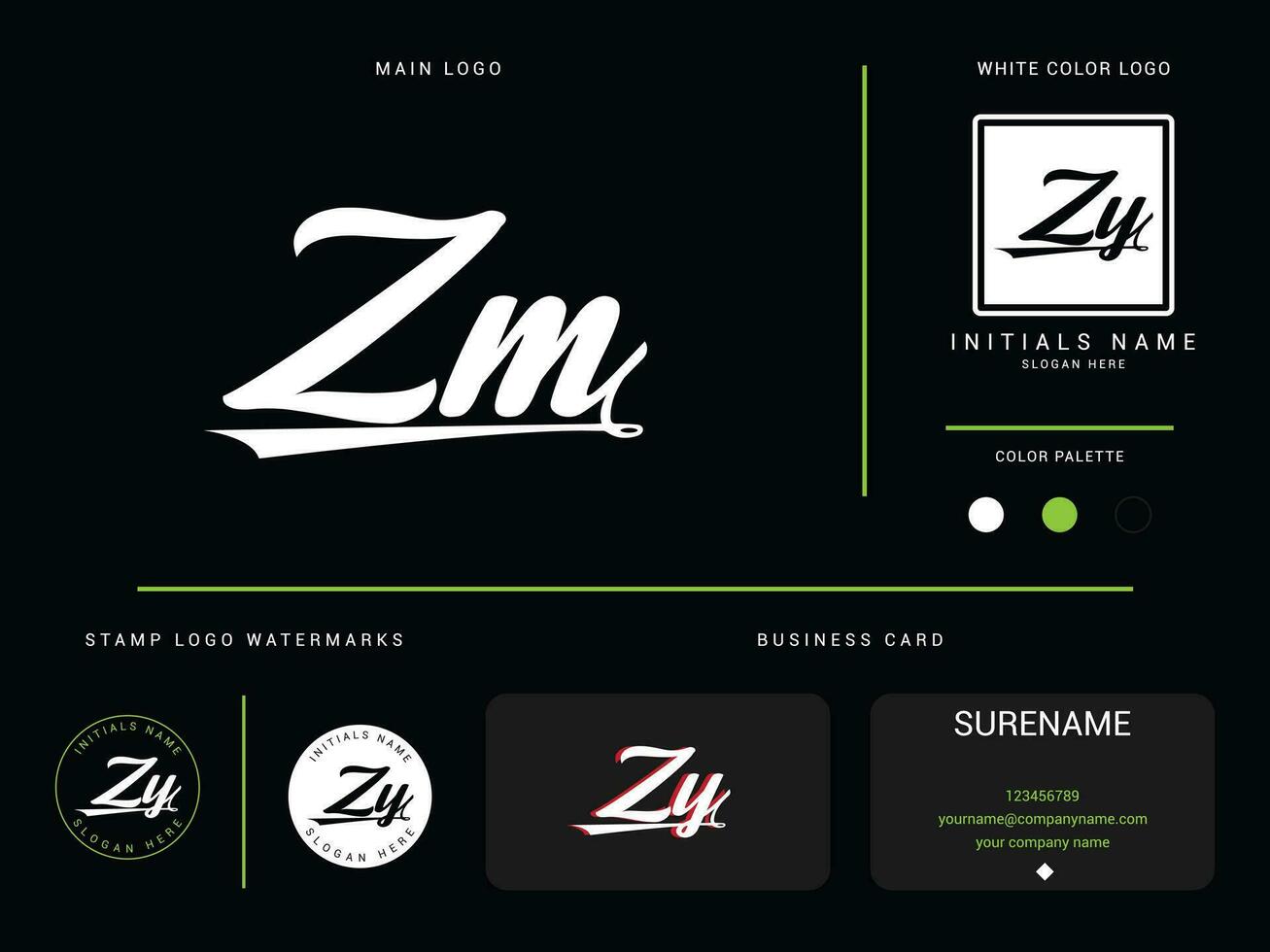 monogram zm logo vector, eerste kleding zm mz luxe mode logo brief ontwerp vector