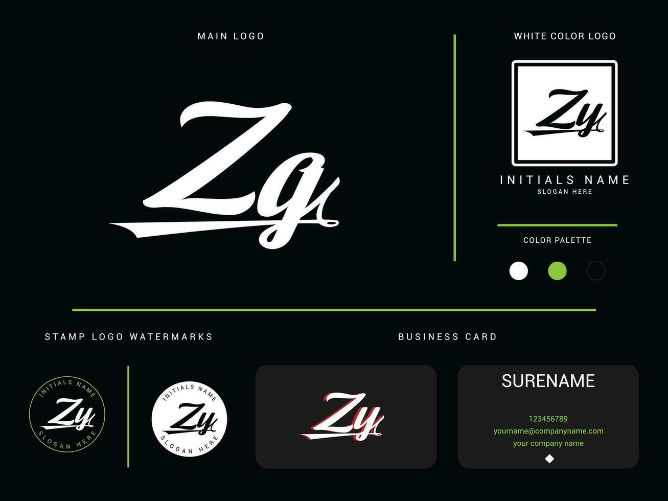 monogram zq logo vector, eerste kleding zq qz luxe mode logo brief ontwerp vector