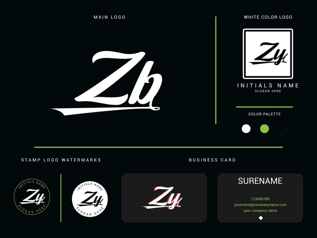 monogram zb logo vector, eerste kleding zb bz luxe mode logo brief ontwerp vector